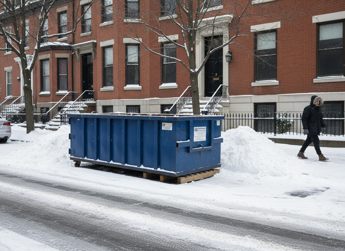 Boston Winter Dumpster Placement Rules After Snowstorms